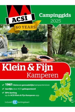 Acsi Boek Campinggids Klein & Fijn Kamperen In Eu App 2025 Gps