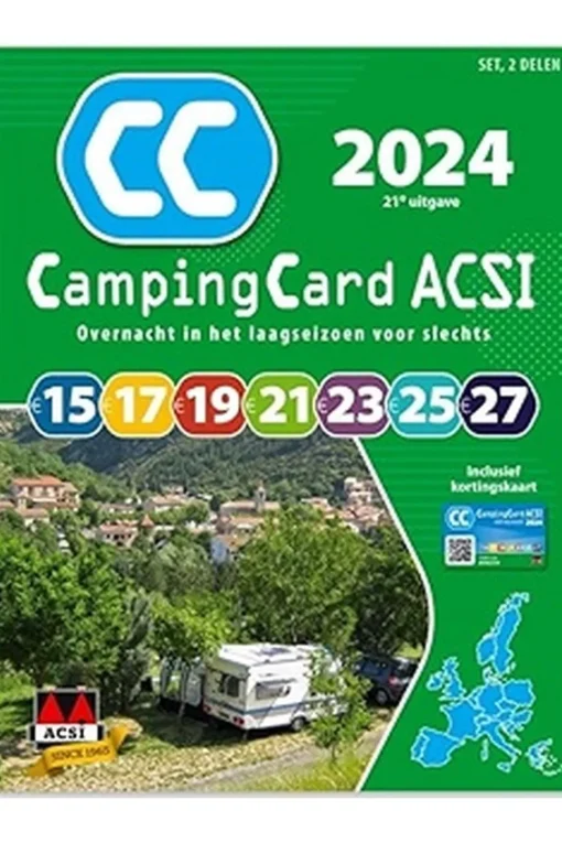 Acsi CampingCard 2024 GPS 20 landen NL ACSI