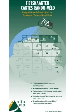 ALTA VIA Antwerpen / Limburg / Vlaams-Brabant / Brussel fietskaart
