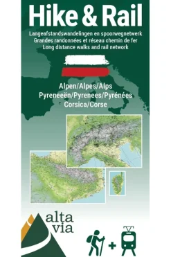 ALTA VIA Hike and Rail Alpen Pyreneeën Corsica wandelkaart