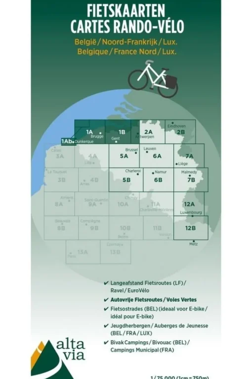 ALTA VIA Oost & West-Vlaanderen fietskaart