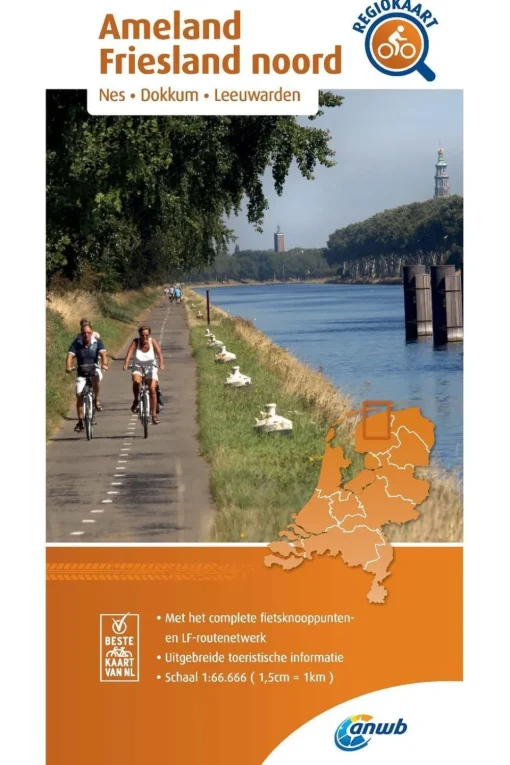 ANWB Ameland, Friesland Noord 2  fietskaart r/v