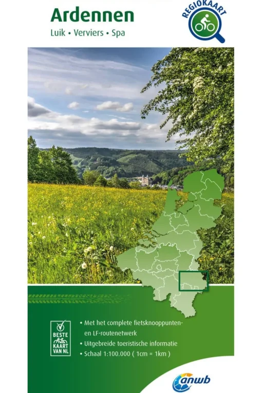 ANWB Ardennen Knooppuntenkaart 28 BE