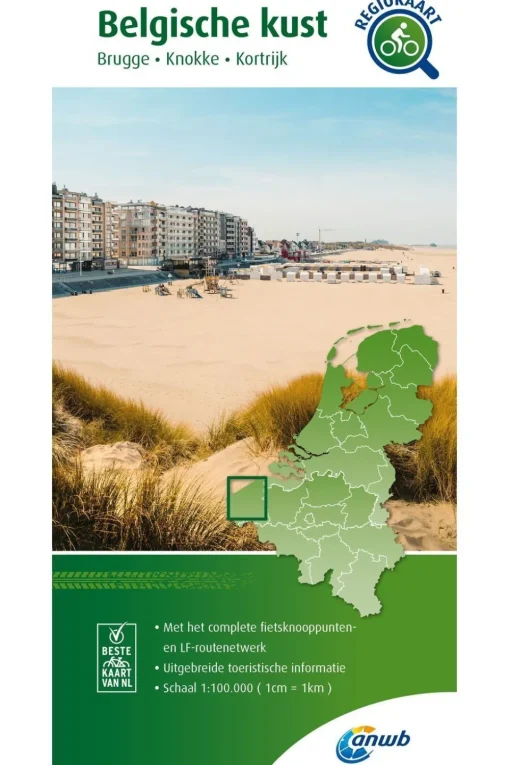 ANWB Belgische kust Knooppuntenkaart 27 BE