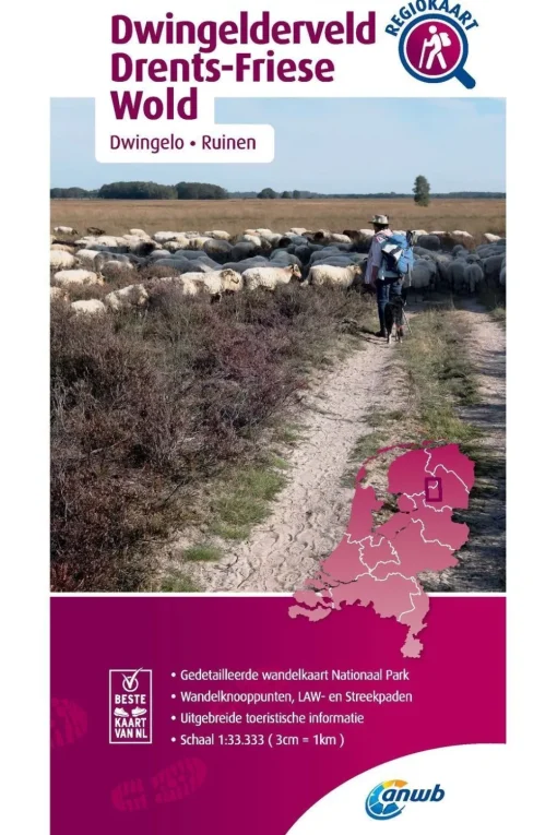 ANWB Dwingelderveld, Drents-Friese Wold wandelregiokaart