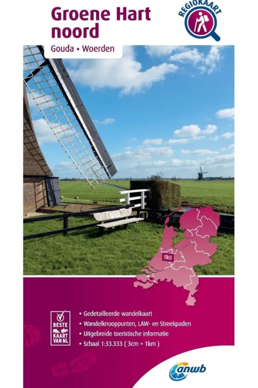 ANWB Groene Hart Noord wandelregiokaart