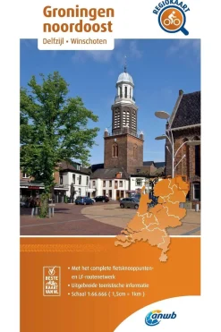 ANWB Groningen Noordoost 4  fietskaart r/v