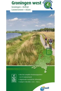 ANWB Groningen West Knooppuntenkaart 4 NL