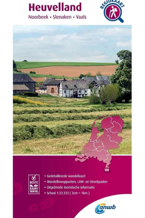 ANWB Heuvelland wandelregiokaart