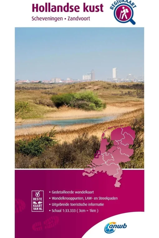 ANWB Hollandse Kust wandelregiokaart