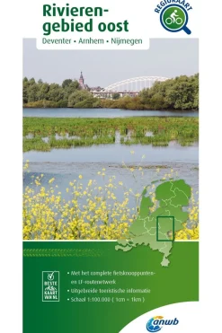 ANWB Rivierengebied Oost Knooppuntenkaart 10 NL