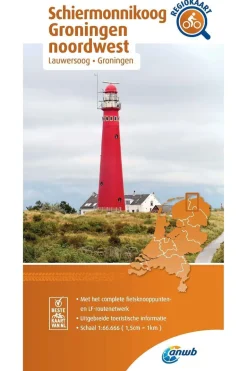 ANWB Schiermonnikoog Groningen Noordwest 3 fietskaart r/v