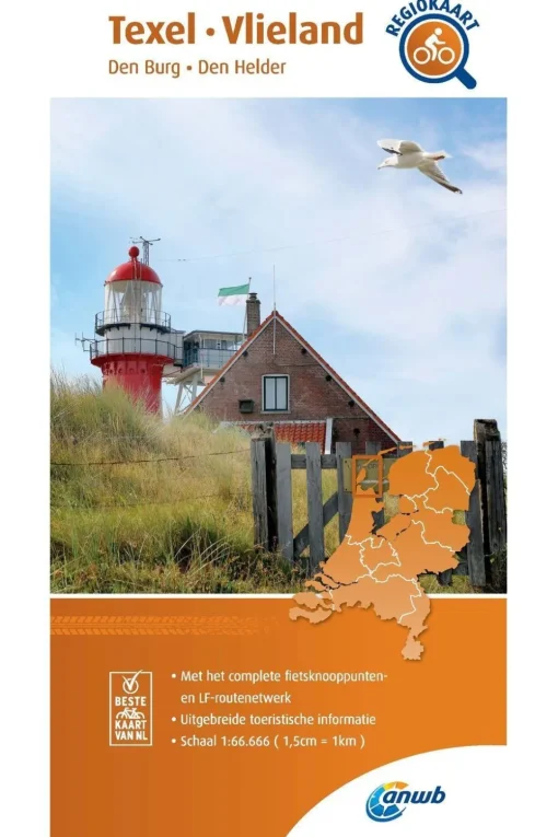 ANWB Texel, Vlieland 5 fietskaart r/v