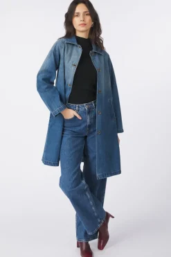 AWARE Jeansjas Sophie Long Denim Coat