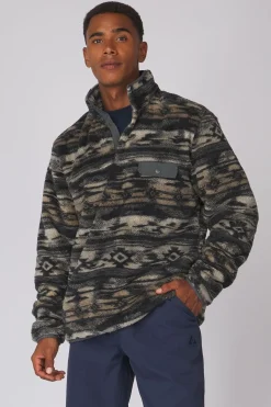 Ayacucho Fleece Chalten Printed Snap Button M