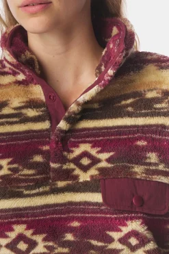 Ayacucho Fleece Leiria Printed Snap Pullover W