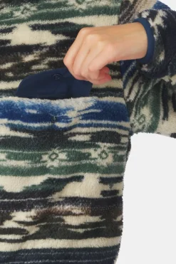 Ayacucho Fleece Leiria Printed Snap Pullover W