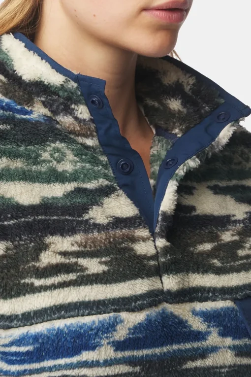 Ayacucho Fleece Leiria Printed Snap Pullover W