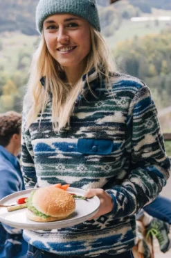 Ayacucho Fleece Leiria Printed Snap Pullover W
