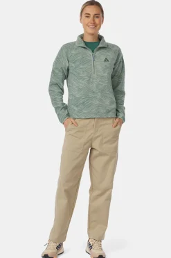 Ayacucho Fleece Wave Printed 1/2 Zip Fleece W