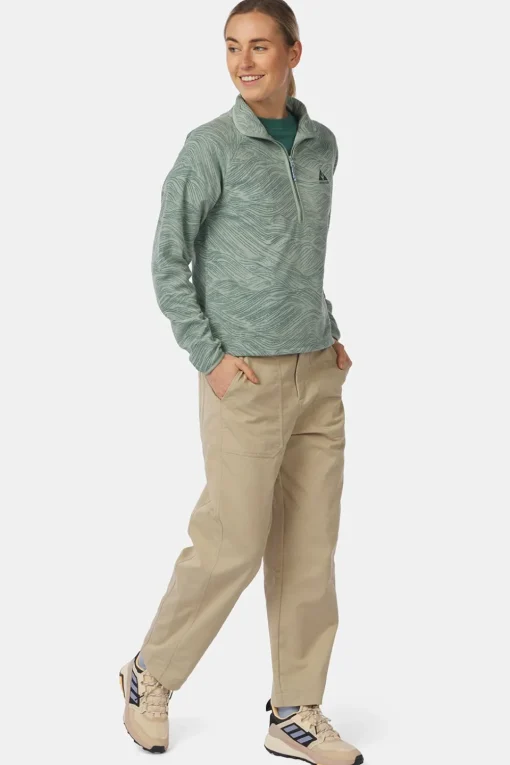 Ayacucho Fleece Wave Printed 1/2 Zip Fleece W