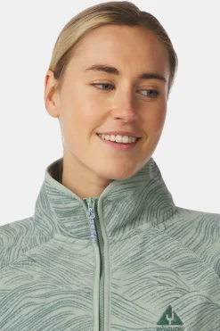 Ayacucho Fleece Wave Printed 1/2 Zip Fleece W