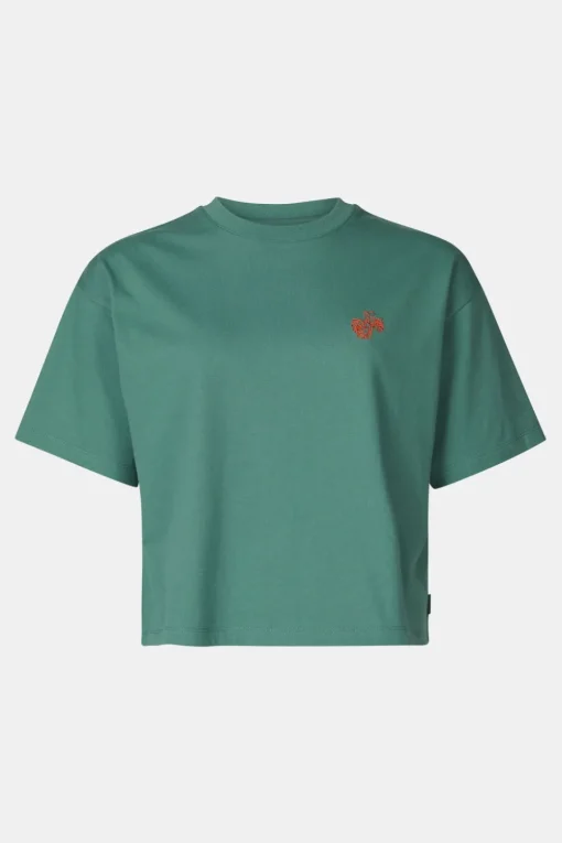 Ayacucho T-Shirt Cropped Mini Embroidery Tee W