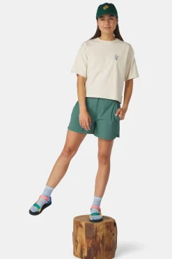 Ayacucho T-Shirt Cropped Mini Embroidery Tee W