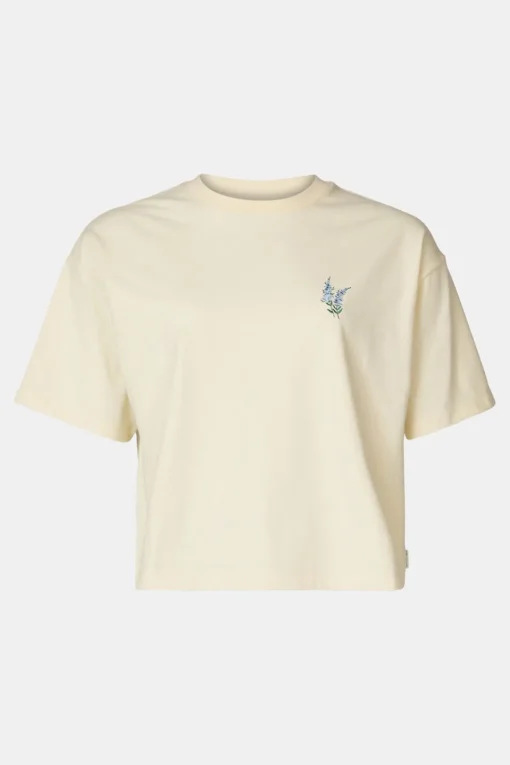 Ayacucho T-Shirt Cropped Mini Embroidery Tee W