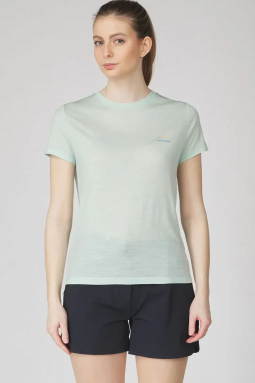 Ayacucho T-Shirt Ridge Trail Merino Print Ss W