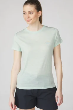 Ayacucho T-Shirt Ridge Trail Merino Print Ss W