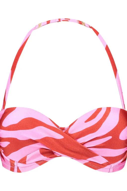 Beachlife Bikini Top 102A - Pink Zebra