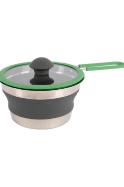 Bo-Camp Kookgerei Steelpan Siliconen Opvouw. 1,3Lt