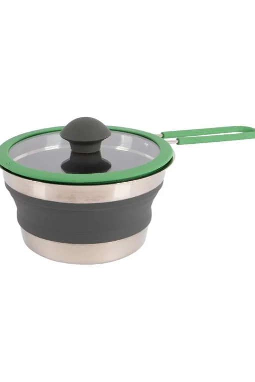 Bo-Camp Kookgerei Steelpan Siliconen Opvouw. 1,3Lt