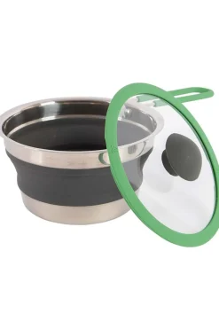 Bo-Camp Kookgerei Steelpan Siliconen Opvouw. 1,3Lt