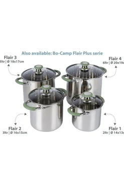 Bo-Camp Pan - Flair Plus - RVS - Ø 20x19 cm