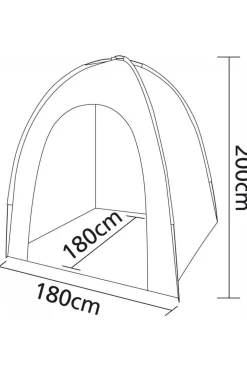 Bo-Camp Voortent  Opbergtent Medium 1,8X1,8X2 Meter