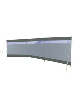 Bo-Camp Voortent Windscherm - Dennis - Met raam - 3-Vaks - 5x1,4 Meter