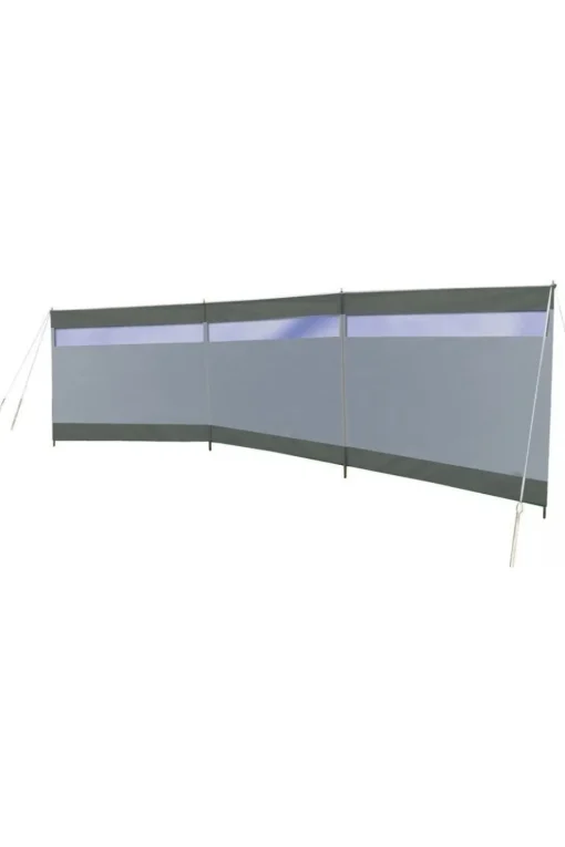 Bo-Camp Voortent Windscherm - Dennis - Met raam - 3-Vaks - 5x1,4 Meter