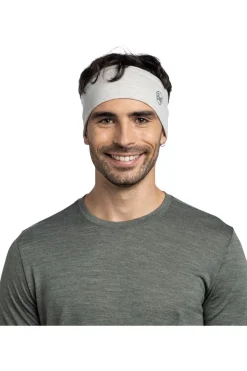 Buff Haarband Lw Merino Wool Headband Solid Cloud