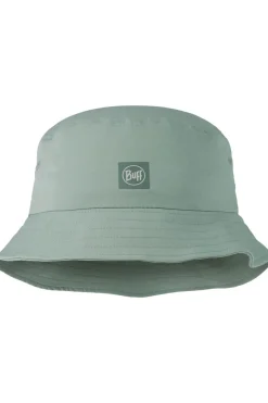 Buff Hoed Adventure Bucket Hat Solid Flint