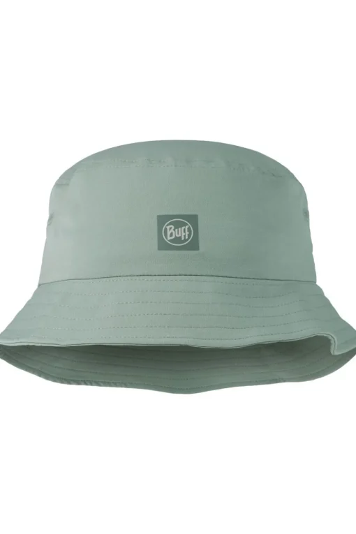 Buff Hoed Adventure Bucket Hat Solid Flint