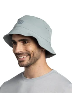 Buff Hoed Adventure Bucket Hat Solid Flint