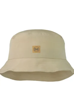 Buff Hoed Adventure Bucket Hat Solid Sand