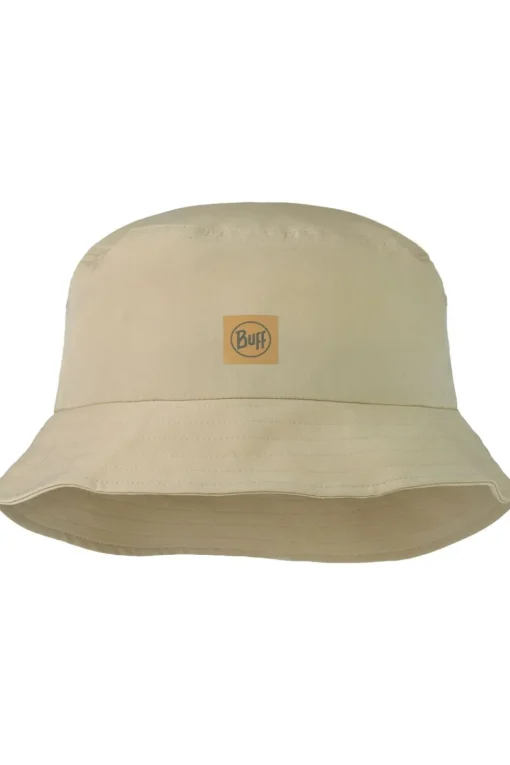 Buff Hoed Adventure Bucket Hat Solid Sand