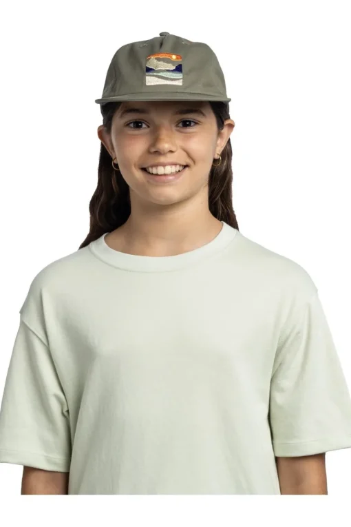Buff Pet Snapback Cap Solid Khaki