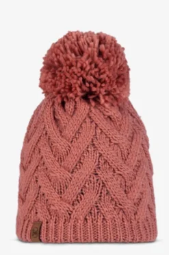 Buff Sjaal Knitted & Fleece Band Hat Caryn Crimson