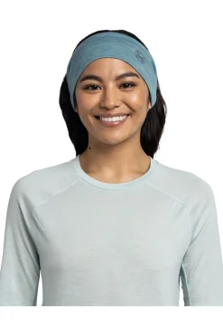 Buff Sjaal Lw Merino Wool Headband Solid Pool