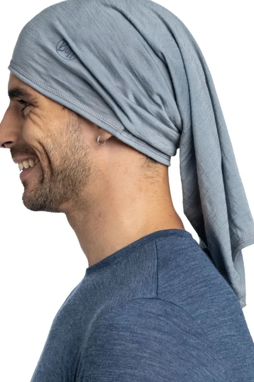 Buff Sjaal Merino Lightweight Solid Flint