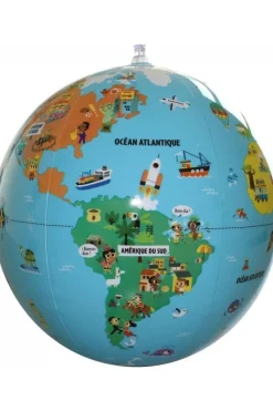 Caly Toys Globe gonflable 30 cm P'tits Voyageurs